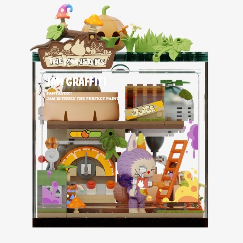 THE MONSTERS Forest Secret Base Series Blocks - Jam Graffiti Adventure Playset